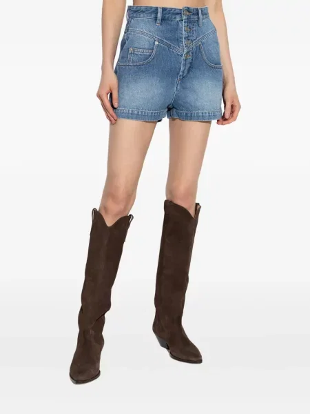 Pantaloni scurți din denim Isabel Marant albastru