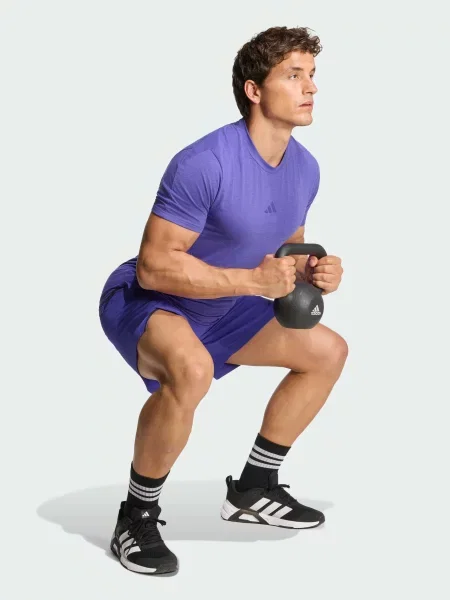 Спортивные шорты Adidas фиолетовые