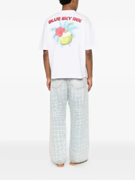 Tricou Blue Sky Inn cu imagine alb