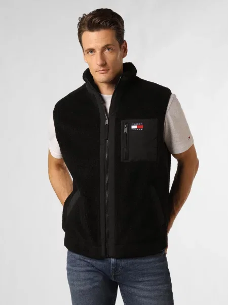Kamizelka Tommy Jeans Sherpa Media XL czarna