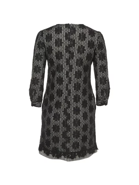 Rochie See By Chloe cu model floral plasă negru