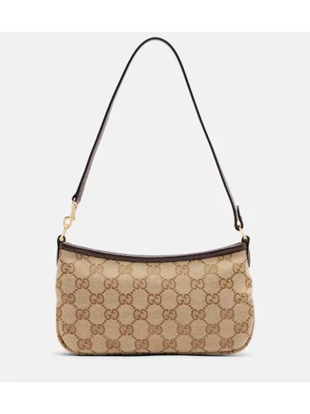 Geantă Gucci din canvas bej