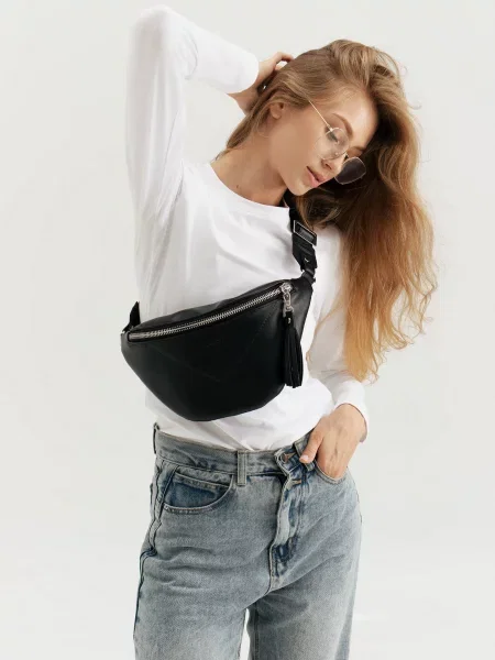 HARVEST Molly Поясна сумка Екошкіра чорний