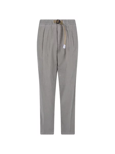 Cu centură pantaloni Whitesand de catifea cord gri