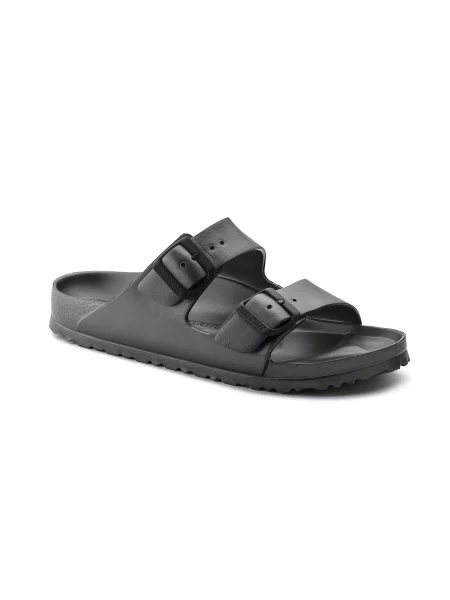 Birkenstock Arizona EVA Metallic Anthracite W Narrow Fit Kobiety Sandały Birkenstock Czarny Size: szare