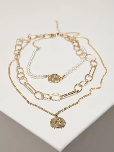 Ogrlica Urban Classics bela