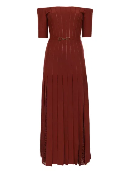 Rochie Gabriela Hearst de mătase maro