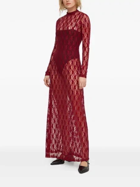 Rochie maxi Résumé lungă de costum roșu