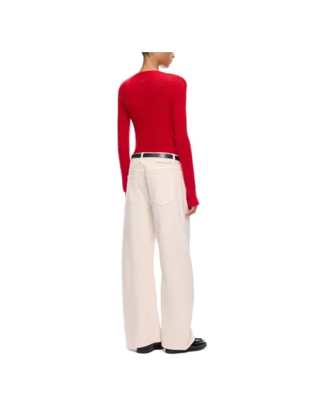 Dzianinowy sweter Pinko czerwony