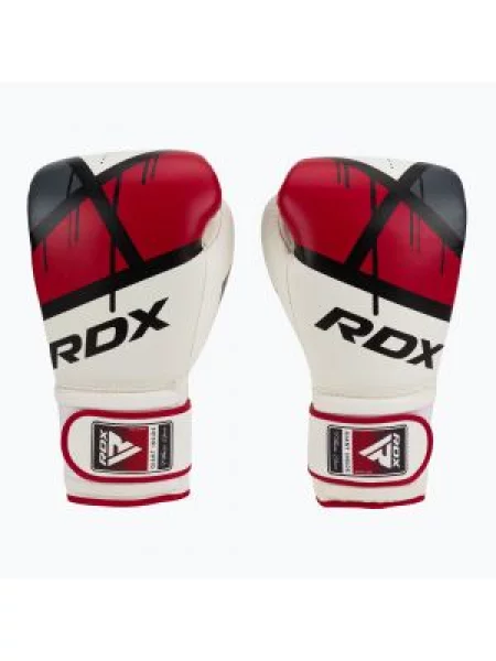 Rękawice bokserskie RDX red białe
