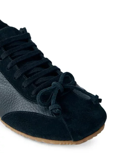 Sneakerși Abra cu funde negru