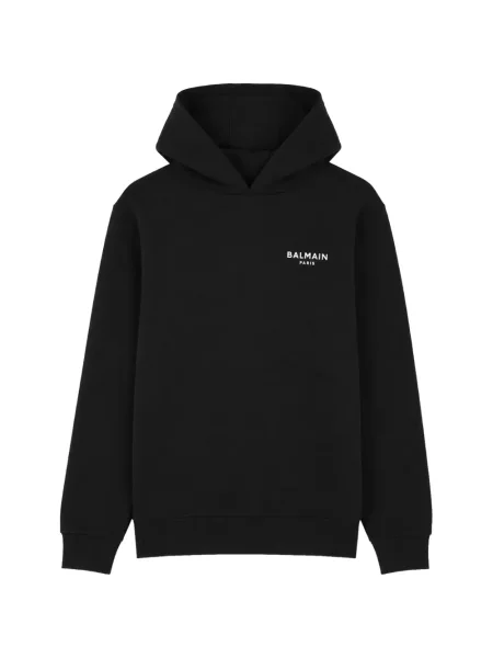 Bluza z kapturem dziecięca Balmain czarna