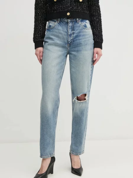 Kalhoty Levi's černá široké high waist šedé