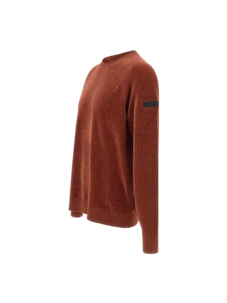 Aksamitny sweter Rrd czerwony