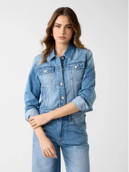 Bunda pro přechodné období Guess modrá