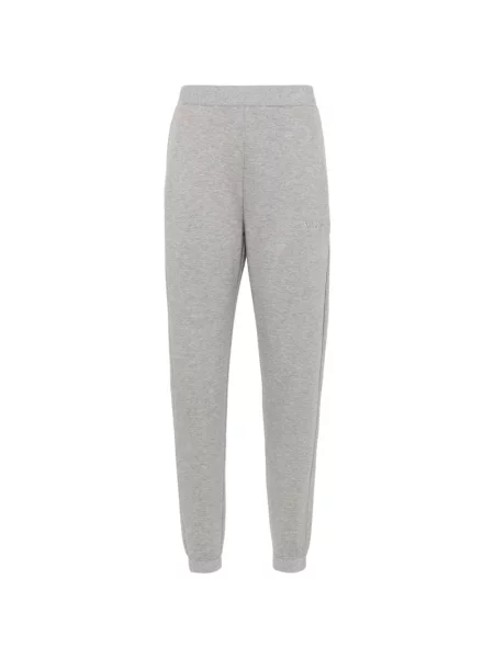 Haftowane spodnie Max Mara szare