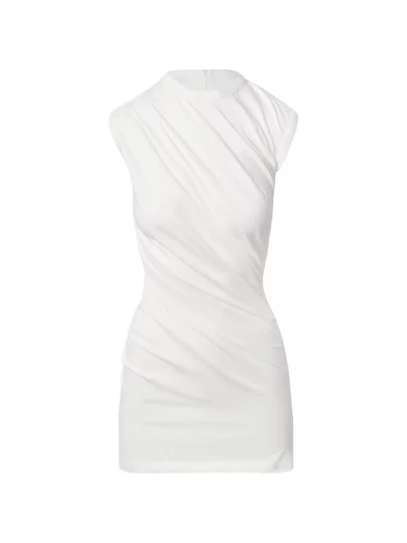 Rochie mini Ioana Ciolacu cu volane alb