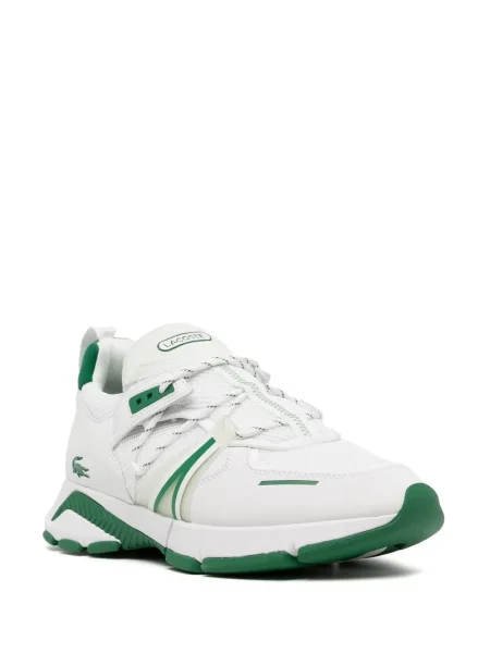 Sneakerși Lacoste cu autograf alb