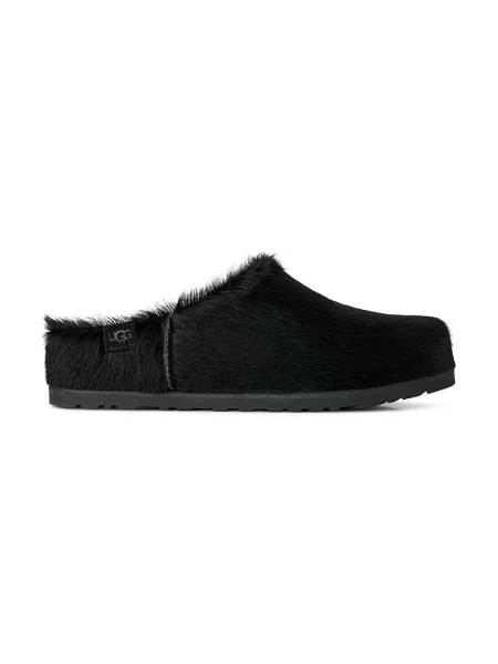 UGG șlapi mocasini pentru femei din piele W Otzo Calf Hair Clog negru