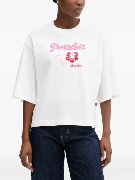 Tricou Joop! cu imagine alb