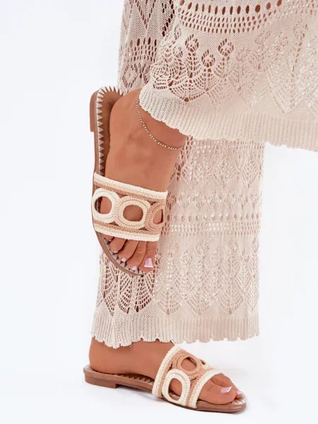 Copati Boto brez pet bež