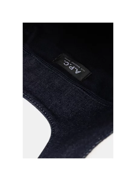 A.P.C. torebka tote ninon small granatowy niebieska