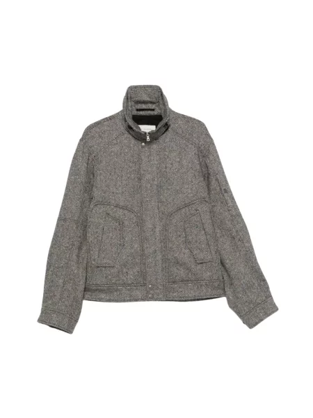Kurtka Dries Van Noten wełniana szara