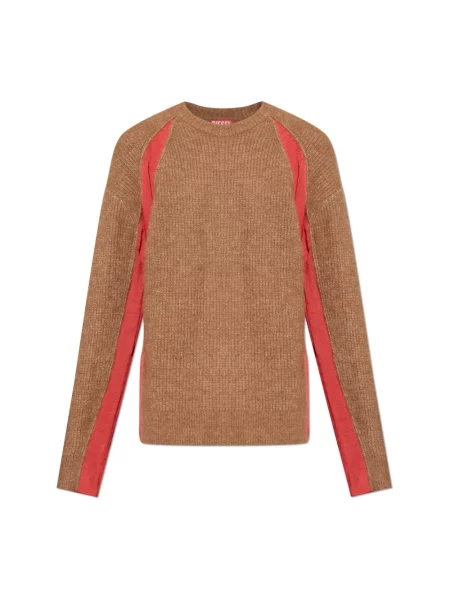 Sweter Diesel brązowy
