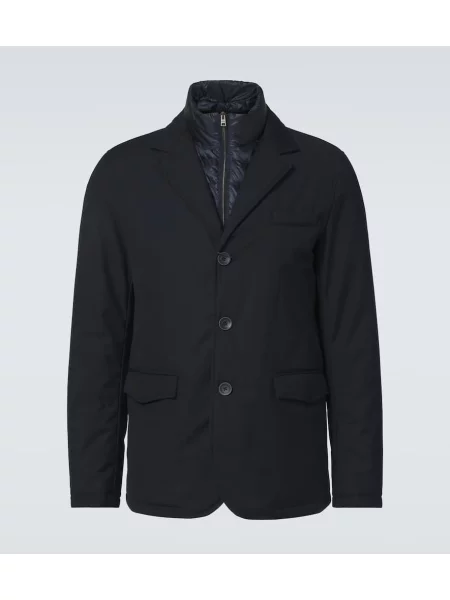 Пухено яке Herno синьо