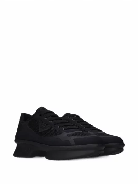 Sneakerși Prada cu autograf negru