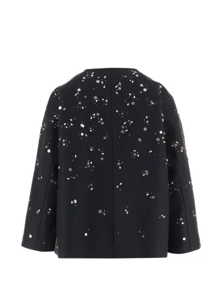 Geacă Jil Sander de lână albastru