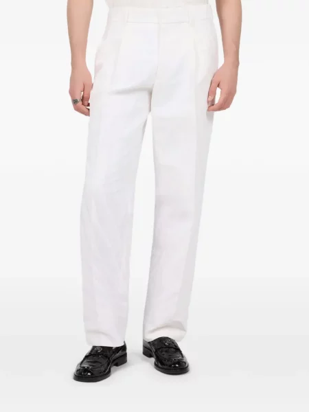 Pantaloni Roberto Cavalli cu imagine alb