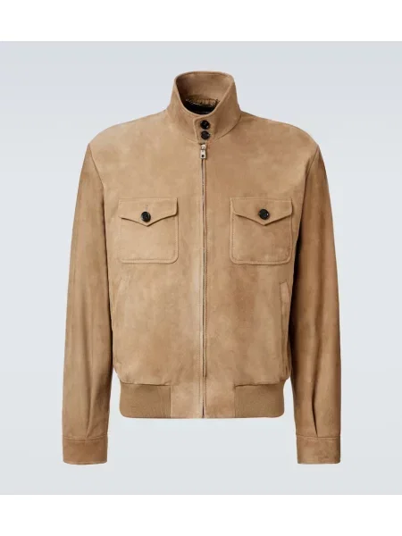 Bomber jakna Dolce&gabbana iz semiša bež