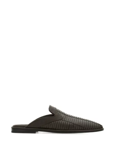 Papuci tip mules Ferragamo maro