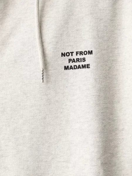 Drôle de Monsieur melegítőfelső férfi Slogan szürke