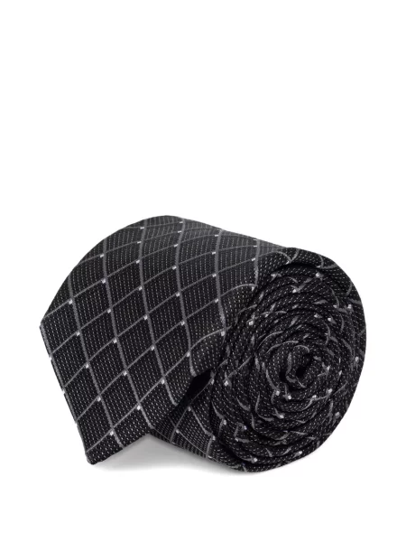 Cravată Michael Kors în carouri negru
