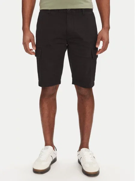 Tommy Jeans Šortky z materiálu Scanton černá