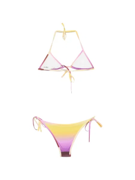 Bikini The Attico cu gradient galben