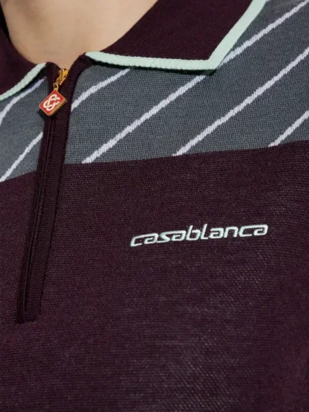 Rochie Casablanca cu dungi de costum gri