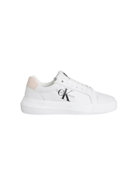 Trampki Calvin Klein skórzane chunky eleganckie białe
