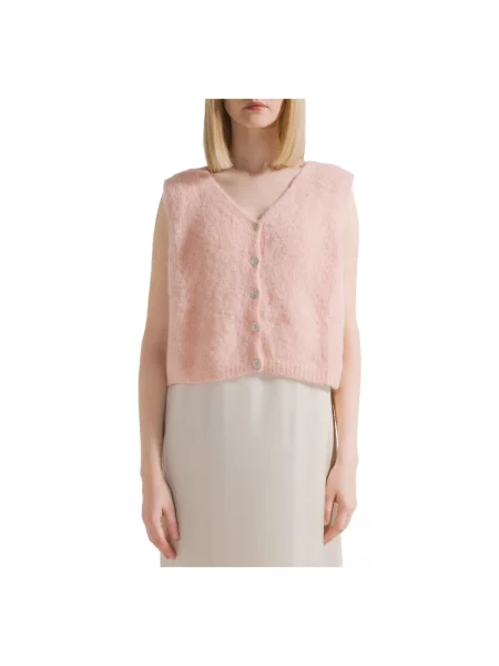 Sweter American Dreams wełniany pomarańczowy
