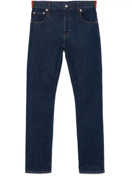 Дънки Gucci на райета синьо