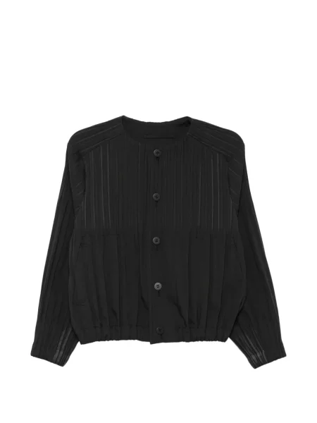 Bunda Pleats Please Issey Miyake černá