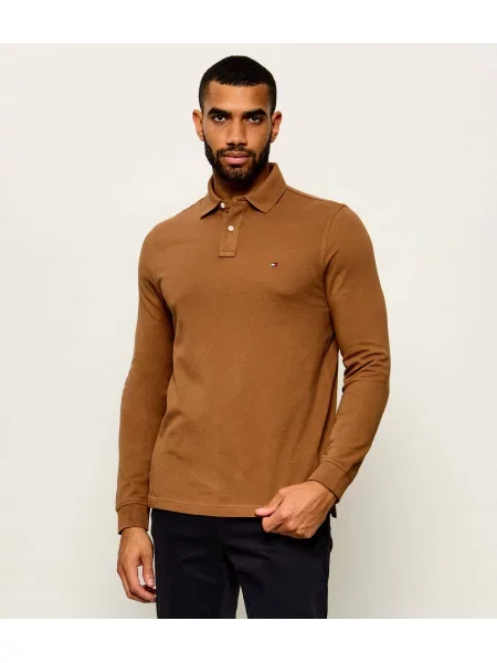 Tricou polo Tommy Hilfiger maro