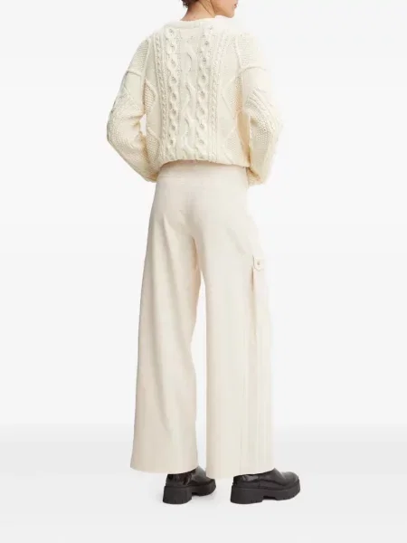 Pantaloni cargo Karl Lagerfeld Jeans cu broderie