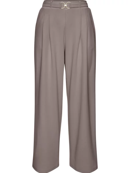 LASCANA Pantaloni cutați taupe gri