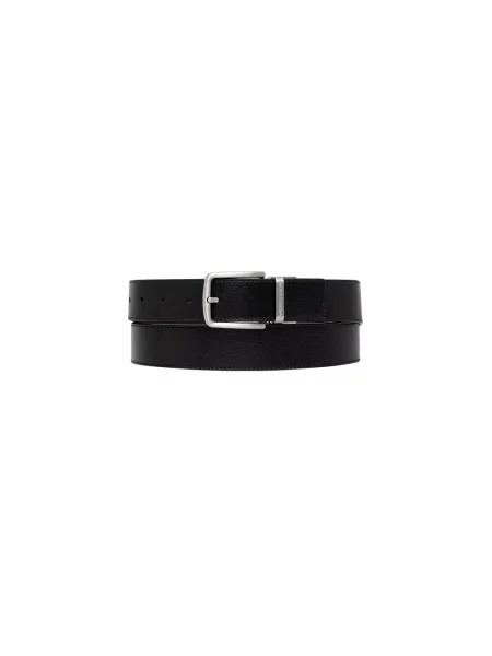 Emporio Armani pasek dwustronny skórzany czarny