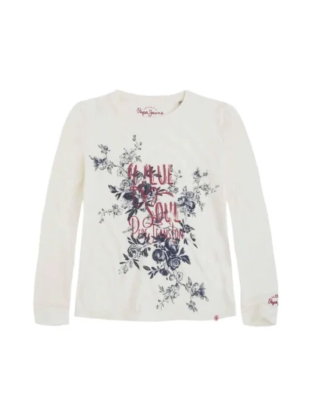 Tricou copii Pepe Jeans alb