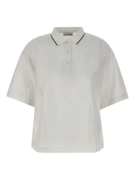 Polo Lacoste alb