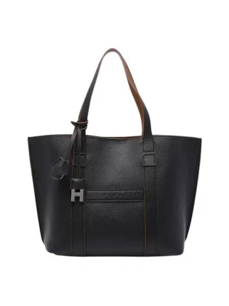 Shopperka Hogan skórzana z logo czarna